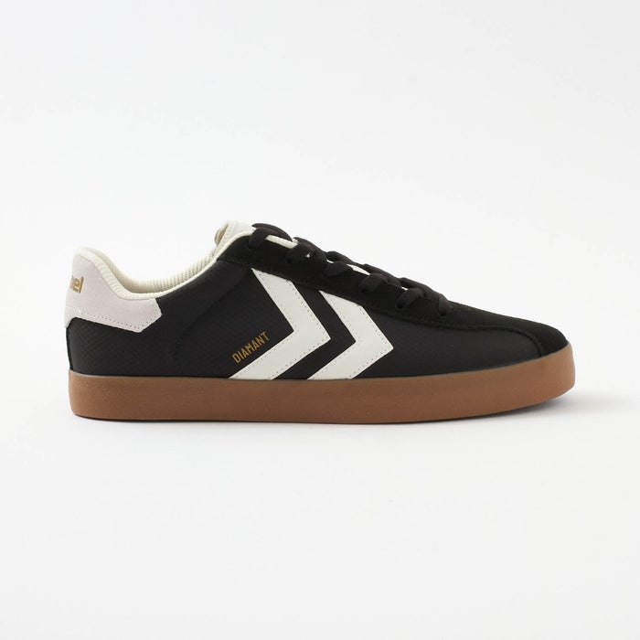 ヒュンメル スニーカー メンズ レディース DIAMANT LX-E RS HM226230 hummel 靴 ローカット シューズ スエード 黒 ブラック 緑