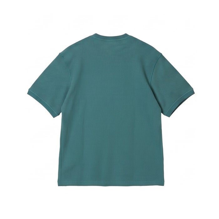 ヒュンメル PLAY ワッフルTシャツ メンズ 吸汗速乾 ロゴ刺繍 hummel PLAY HAP4238 無地 ブラック ベージュ グリーン