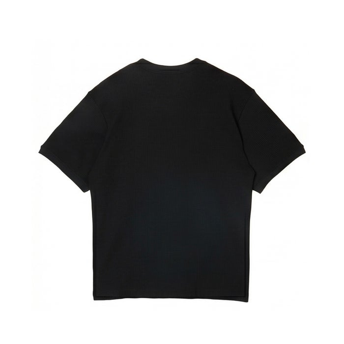 ヒュンメル PLAY ワッフルTシャツ メンズ 吸汗速乾 ロゴ刺繍 hummel PLAY HAP4238 無地 ブラック ベージュ グリーン