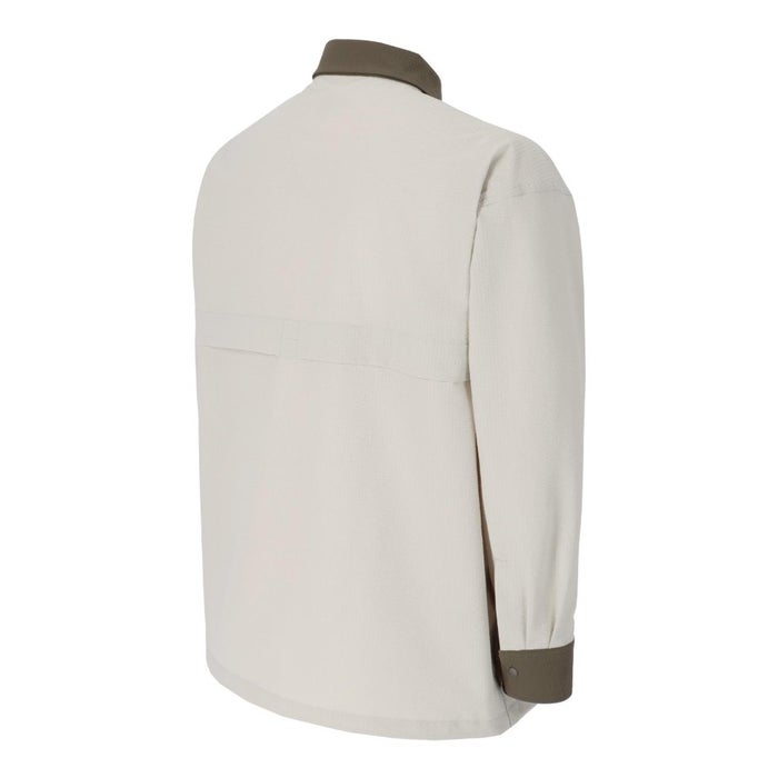 ヒュンメル シャツ メンズ PLAY シアサッカー長袖フルボタンシャツ 服 UVカット 通気性 吸汗速乾 hummel PLAY HAW4238 ブラック シルバーバーチ カーキ