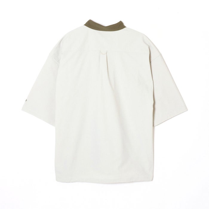 ヒュンメル PLAY シアサッカー半袖フルボタンシャツ メンズ レディース 半袖 吸汗速乾 UVカット 通気性 快適な着心地 ユニセックス hummel HAW4237