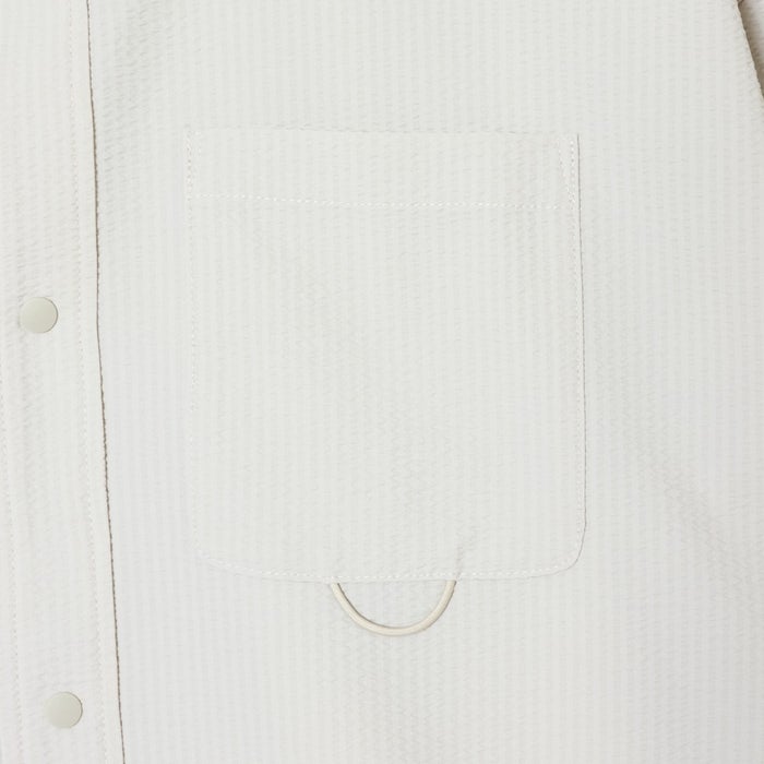 ヒュンメル PLAY シアサッカー半袖フルボタンシャツ メンズ レディース 半袖 吸汗速乾 UVカット 通気性 快適な着心地 ユニセックス hummel HAW4237