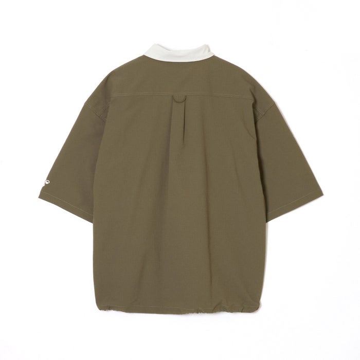 ヒュンメル PLAY シアサッカー半袖フルボタンシャツ メンズ レディース 半袖 吸汗速乾 UVカット 通気性 快適な着心地 ユニセックス hummel HAW4237