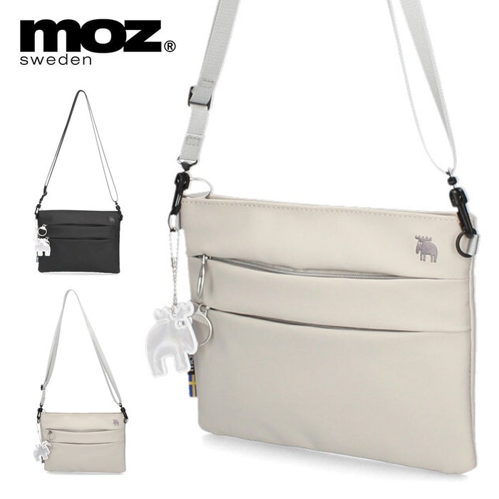 モズ ミニショルダー バッグ 鞄 軽量 防水 サコッシュ ユニセックス 北欧 エルク 小さめ コンパクト ミニマル 1.5L バッグインバッグ 2way  moz  ZZRK07C