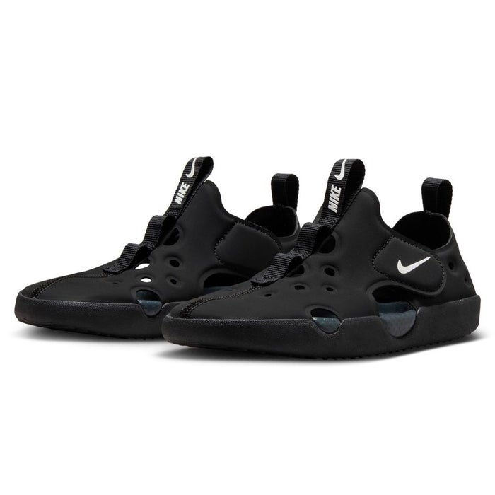 ナイキ キッズ サンダル スポーツサンダル ジュニア NIKE サンレイ プロテクト 4 PS  サンダル HF6277-001 面ファスナー 着脱簡単 水陸両用 軽量 速乾 防滑