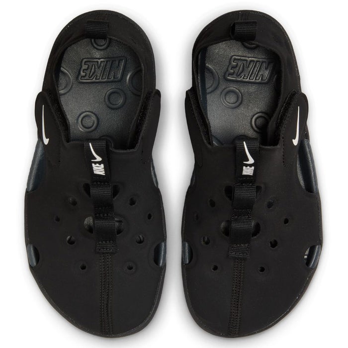 ナイキ キッズ サンダル スポーツサンダル ジュニア NIKE サンレイ プロテクト 4 PS  サンダル HF6277-001 面ファスナー 着脱簡単 水陸両用 軽量 速乾 防滑