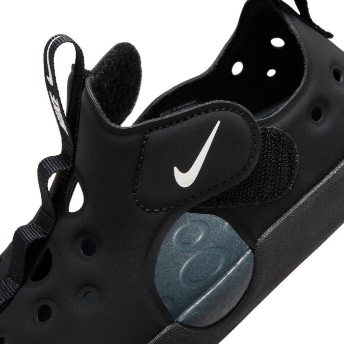 ナイキ キッズ サンダル スポーツサンダル ジュニア NIKE サンレイ プロテクト 4 PS  サンダル HF6277-001 面ファスナー 着脱簡単 水陸両用 軽量 速乾 防滑