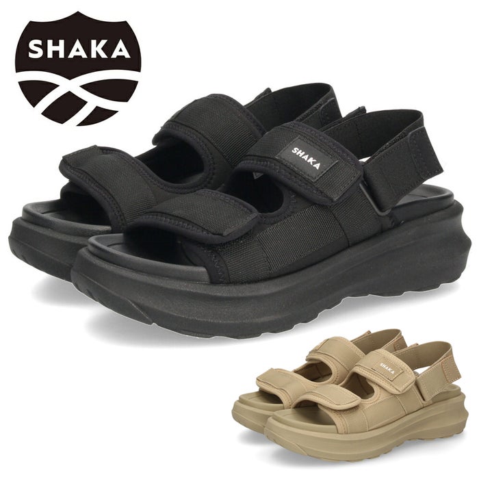 シャカ SHAKA サンダル レディース 厚底 SK-320V2 FREE N EASY GES フリーアンドイージーGES 2WAY スポーツサンダル 軽量