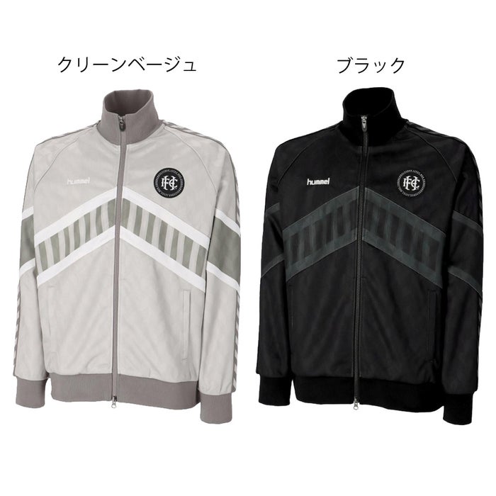 ヒュンメル ジャケット メンズ H.FC トラックジャケット スポーツ 吸汗速乾 hummel HAT2143 トレーニング ブラック クリーンベージュ