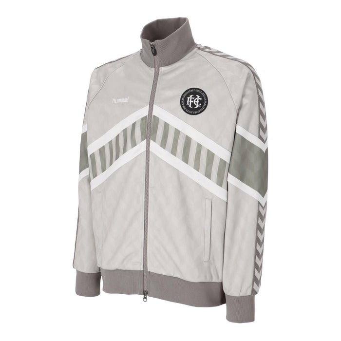 ヒュンメル ジャケット メンズ H.FC トラックジャケット スポーツ 吸汗速乾 hummel HAT2143 トレーニング ブラック クリーンベージュ