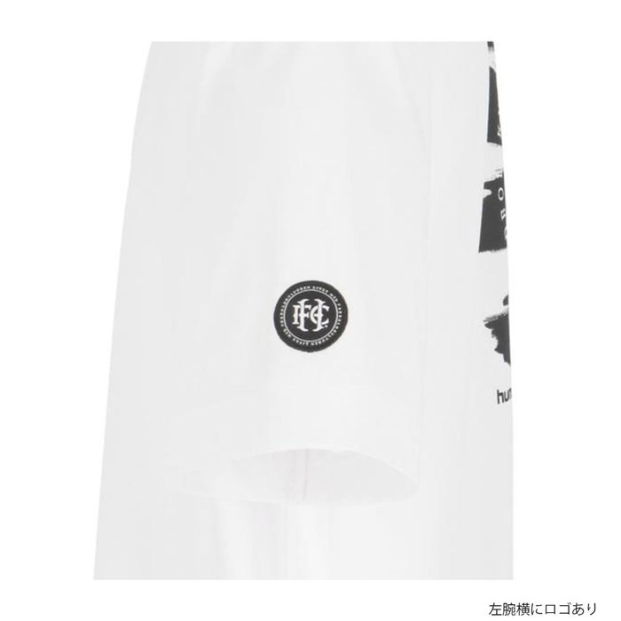 ヒュンメル Tシャツ メンズ hummel H.FC グラフィックTシャツ HAP4232 カジュアル スポーティー ビックフォルム ロゴ 白 黒 グレー