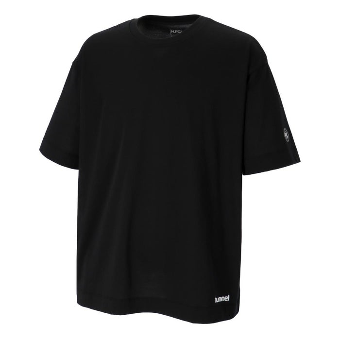 ヒュンメル Tシャツ メンズ hummel H.FC グラフィックTシャツ HAP4232 カジュアル スポーティー ビックフォルム ロゴ 白 黒 グレー