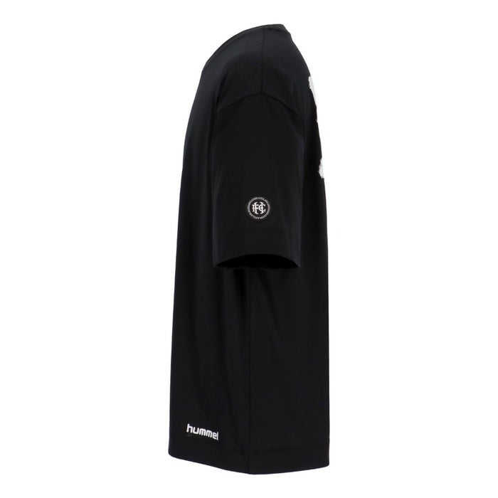 ヒュンメル Tシャツ メンズ hummel H.FC グラフィックTシャツ HAP4232 カジュアル スポーティー ビックフォルム ロゴ 白 黒 グレー
