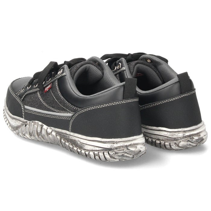 セーフティーシューズ EDWIN エドウィン メンズ ESM-107D ESM-108D 鉄芯入り 軽量 作業靴 ワークシューズ スニーカー ローカット  紐 スリッポン デニム ブラックデニム 軽作業