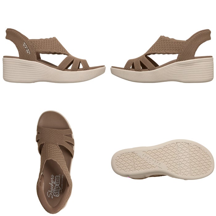 スケッチャーズ スリップインズ レディース サンダル パラレル ライト サマー インバイト 120012 SKECHERS Slip-ins ハンズフリー 立ったまま履ける 手を使わずに履ける ノーマル幅