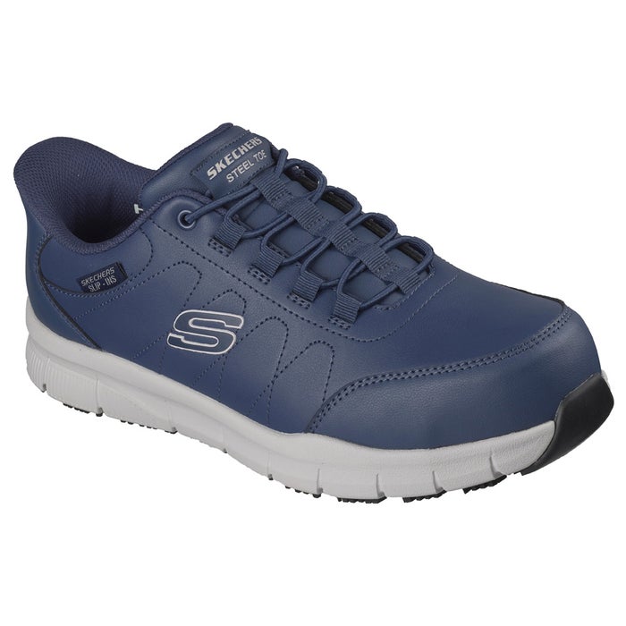 スケッチャーズ スリップインズ メンズ 安全靴 ワーク ナンパ ノレン 作業靴 防滑 スチール先芯 ゴム紐 ハンズフリー SKECHERS Slip-ins 200454J ノーマル幅