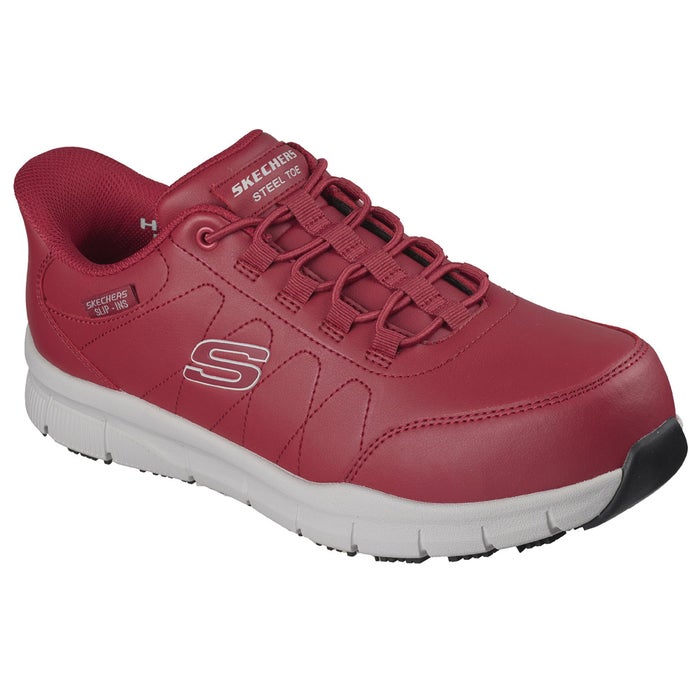 スケッチャーズ スリップインズ メンズ 安全靴 ワーク ナンパ ノレン 作業靴 防滑 スチール先芯 ゴム紐 ハンズフリー SKECHERS Slip-ins 200454J ノーマル幅