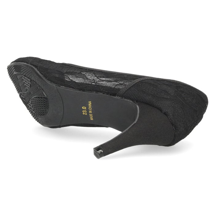 パンプス レース シアー ポインテッドトゥ 8cmヒール 結婚式 パーティー 二次会 オケージョン レディース Parade 8072