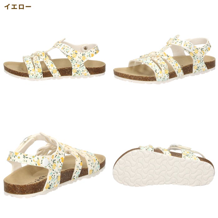 キッズ サンダル 女の子 おしゃれ かわいい ストラップ キラキラ ラメ フットベッドサンダル コンフォートサンダル 67 Parade