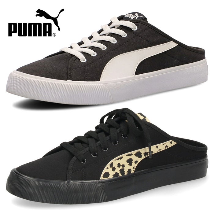PUMA プーマ バリ ミュール レオ メンズ レディース スニーカー サンダル 靴 かかとなし サボ クロッグ 黒 ブラック 371318 408563