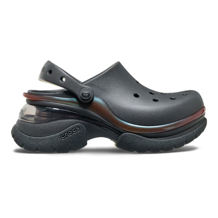 クロックス サンダル レディース 厚底 軽量 滑りにくい ジビッツ対応 スーパーベイ クロッグ crocs 212811
