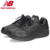 ニューバランス スニーカー ウォーキング メンズ new balance MW585 ブラック 靴 防水 本革 幅広 4E レザー ファスナー ローカット