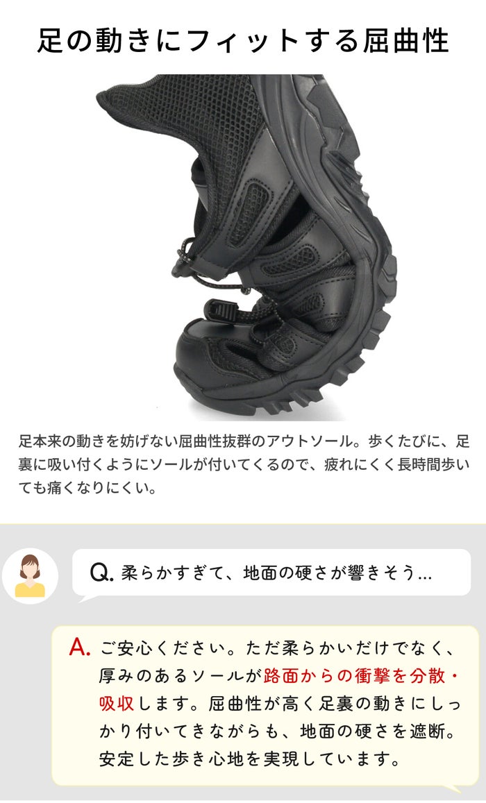 サンダル メンズ スポーツサンダル ハンズフリー スリップイン 立ったまま履ける 手を使わずに履ける 黒 ブラック ブラウン 靴 楽すぽっ パレード Parade 2148