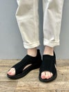サンダル レディース 厚底 立ったまま履ける 手を使わずに履ける ハンズフリーサンダル 軽量 スニーカーサンダル スポーツサンダル サマーニット 歩きやすい 履きやすい 痛くない 楽すぽっ Parade 62801