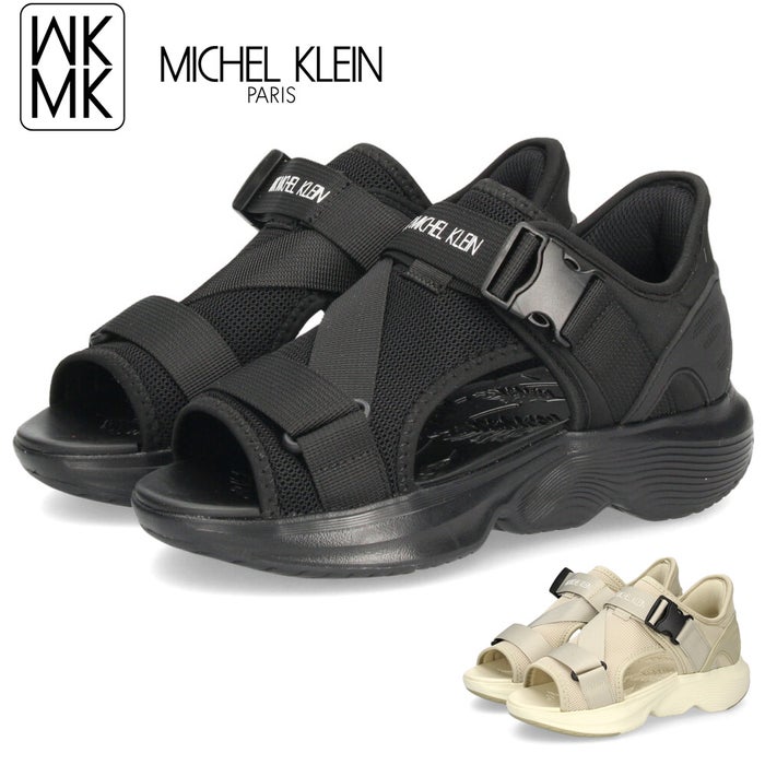 サンダル レディース 厚底 歩きやすい ミッシェルクラン 靴 MK-911 クッション性 履きやすい アシストプラス MK MICHEL KLEIN