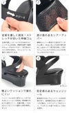 サンダル レディース シアーサンダル ウェッジソール ゴム ストラップ 靴 軽量 定番 シンプル おしゃれ 黒 ブラック Parade 1137