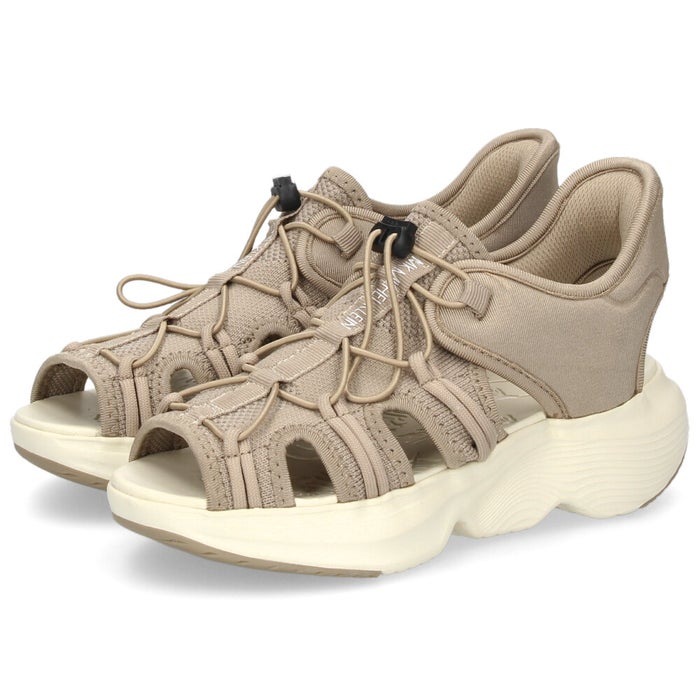 サンダル レディース スポーツサンダル 靴 厚底 安定感 ドローコード ミッシェルクラン 909 MK MICHEL KLEIN ブラック ベージュ グレー