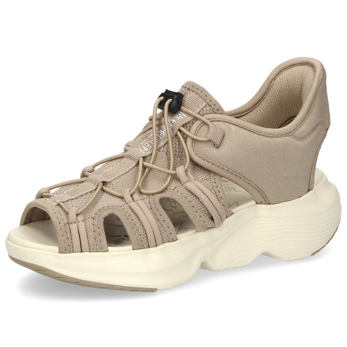 サンダル レディース スポーツサンダル 靴 厚底 安定感 ドローコード ミッシェルクラン 909 MK MICHEL KLEIN ブラック ベージュ グレー