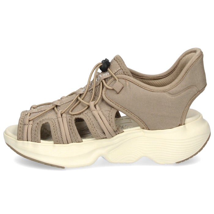 サンダル レディース スポーツサンダル 靴 厚底 安定感 ドローコード ミッシェルクラン 909 MK MICHEL KLEIN ブラック ベージュ グレー