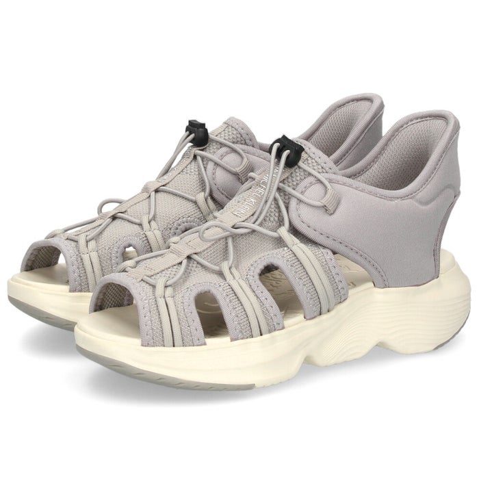 サンダル レディース スポーツサンダル 靴 厚底 安定感 ドローコード ミッシェルクラン 909 MK MICHEL KLEIN ブラック ベージュ グレー