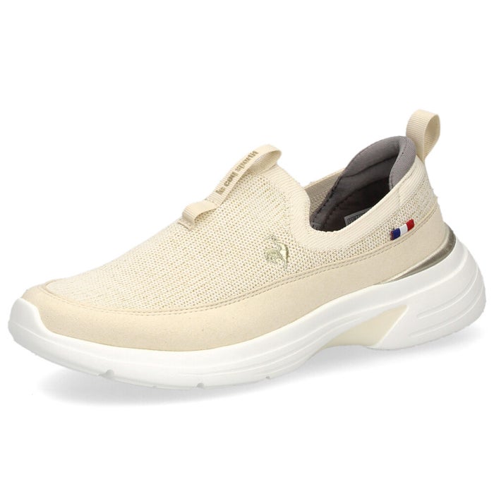 ルコック スポルティフ スニーカー レディース 消臭 軽量 幅広 コンフォートインドール 屈曲性 le coq sportif LCS LORRAINE FK 22 白 ホワイト ベージュ