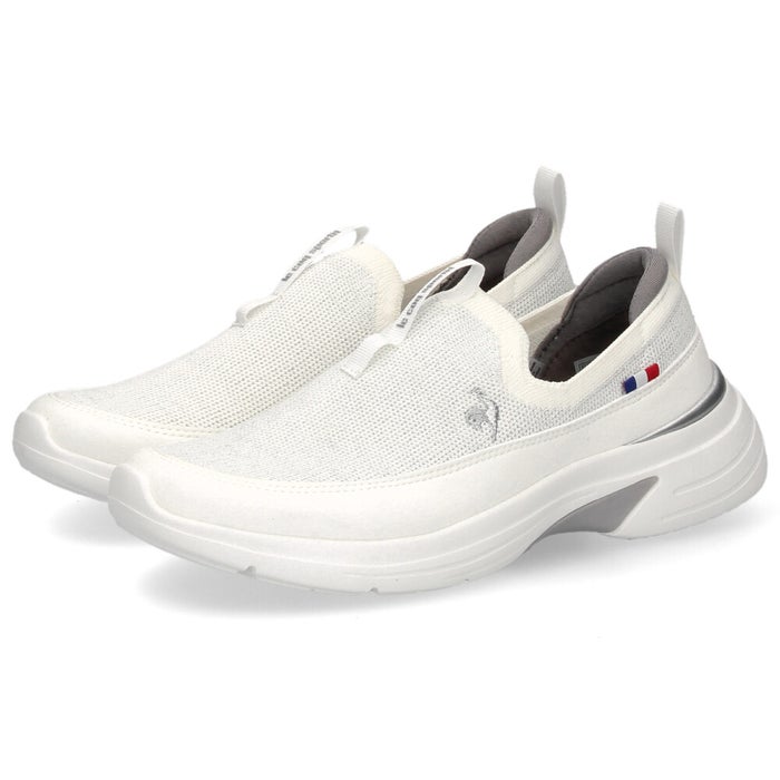 ルコック スポルティフ スニーカー レディース 消臭 軽量 幅広 コンフォートインドール 屈曲性 le coq sportif LCS LORRAINE FK 22 白 ホワイト ベージュ