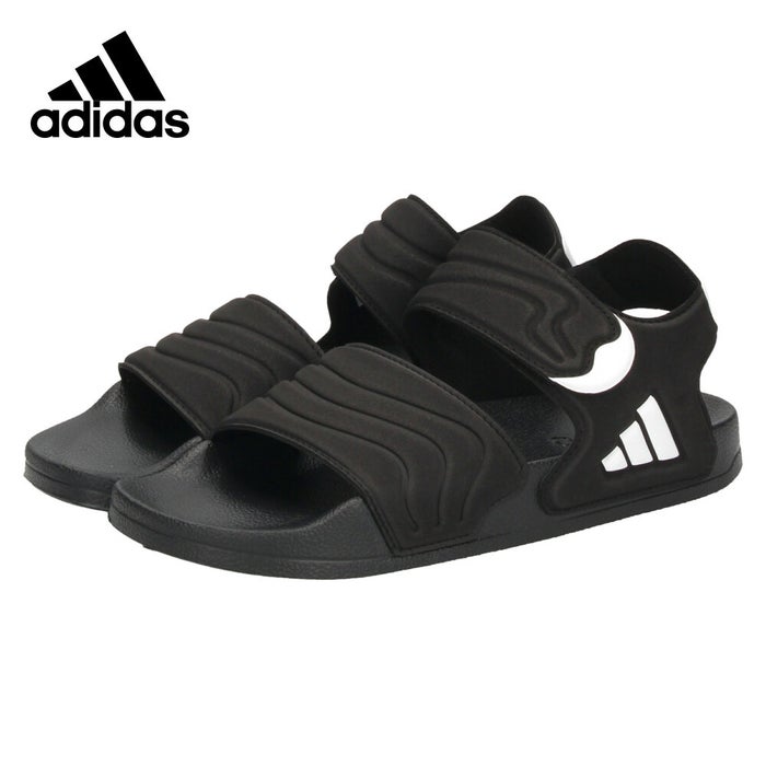 アディダス サンダル キッズ ジュニア 速乾 軽量 アディレッタ サンダル 2 キッズ adidas べロクロ 調節可能 HQ0114 ブラック 黒