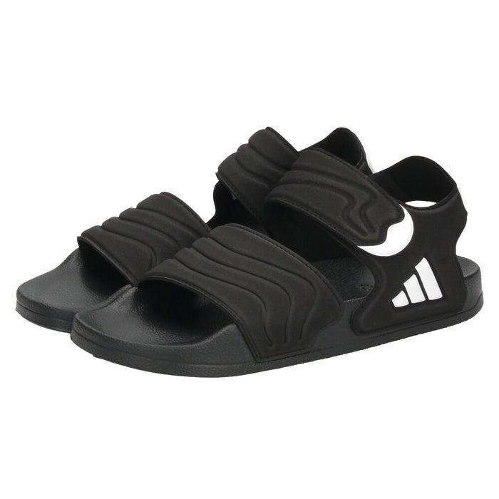 アディダス サンダル キッズ ジュニア 速乾 軽量 アディレッタ サンダル 2 キッズ adidas べロクロ 調節可能 HQ0114 ブラック 黒