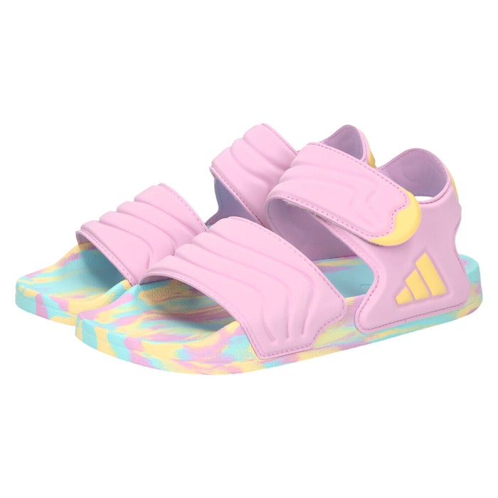 アディダス サンダル キッズ ジュニア アディレッタ 2 軽量 速乾 ベルクロ 面ファスナー 調節可能 adidas HQ0114 JS2515 JS4931