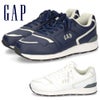 ギャップ スニーカー レディース 靴 GAP GPU12638 ホワイト ネイビー 白 紺 軽量 ローカット レトロ シンプル きれいめ デイリー