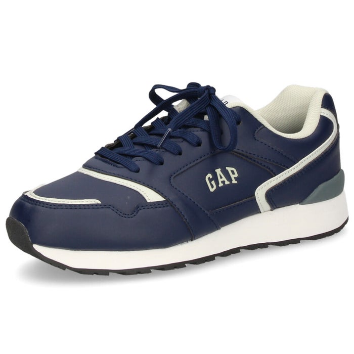 ギャップ スニーカー レディース 靴 GAP GPU12638 ホワイト ネイビー 白 紺 軽量 ローカット レトロ シンプル きれいめ デイリー