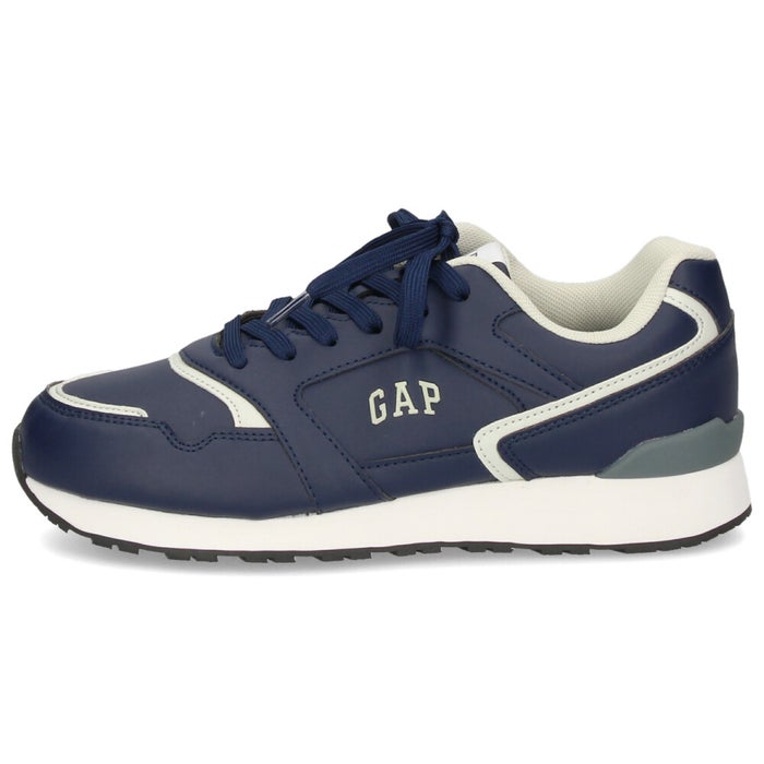 ギャップ スニーカー レディース 靴 GAP GPU12638 ホワイト ネイビー 白 紺 軽量 ローカット レトロ シンプル きれいめ デイリー