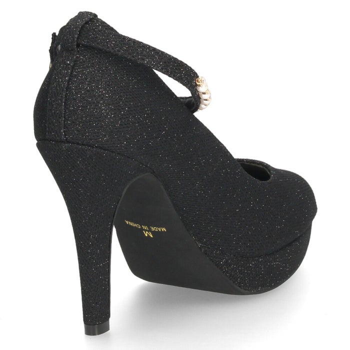 パンプス ストラップ 結婚式 パーティ 二次会 レディース 靴 ハイヒール 10cm ヒール ラメ キラキラ グリッター 2Way パレード 6504-WK Parade