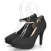 パンプス ストラップ 結婚式 パーティ 二次会 レディース 靴 ハイヒール 10cm ヒール ラメ キラキラ グリッター 2Way パレード 6504-WK Parade