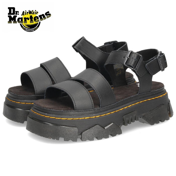 ドクターマーチン サンダル レディース 靴 厚底 レザー ストラップサンダル ブラック Dr.Martens MATTISON 2S 41660