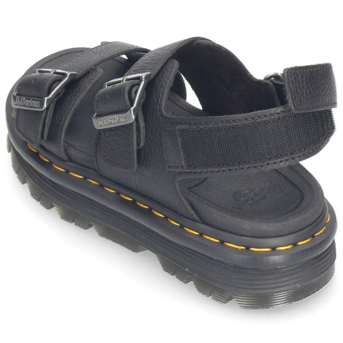 Dr.Martens ドクターマーチン サンダル レディース ZEBZAG ストラップサンダル レザー 黒 ブラック 43398001