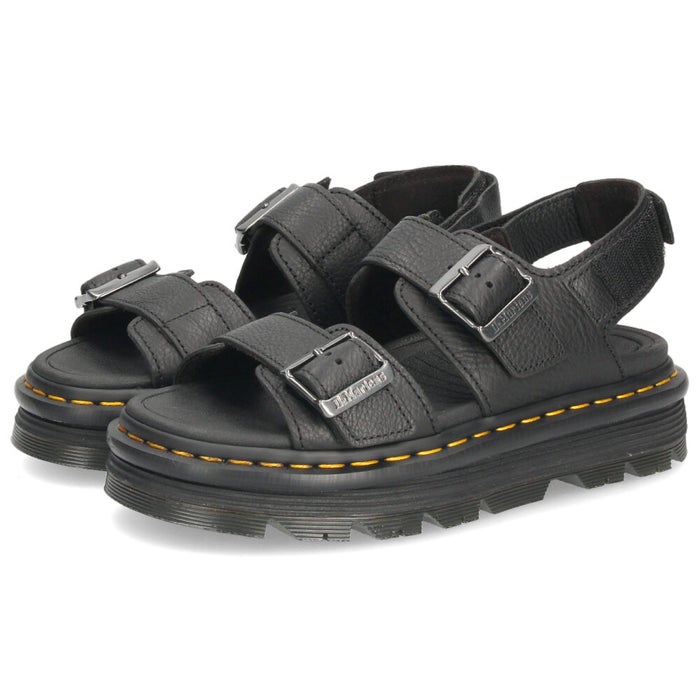 Dr.Martens ドクターマーチン サンダル レディース ZEBZAG ストラップサンダル レザー 黒 ブラック 43398001
