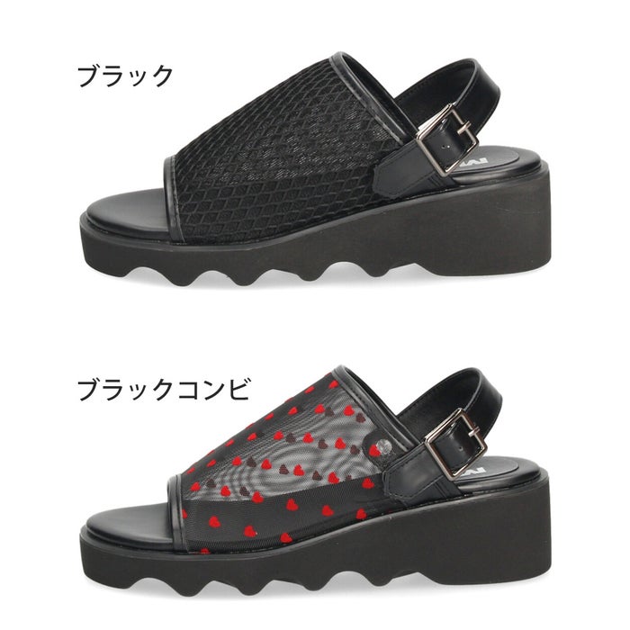 サンダル レディース つっかけ キレイめ 歩きやすい メッシュ バックベルト 2Way かわいい 履きやすい ミュール MUUM WX6142