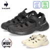 ルコック スポルティフ サンダル レディース 消臭 軽量 ３E 幅広 エレガント le coq sportif LCS ロレーヌ SS 21 ブラック ホワイト
