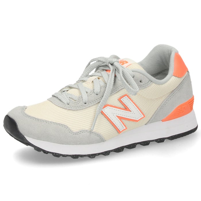ニューバランス スニーカー レディース 515 new balance W5158CS 靴 メッシュ スエード 通勤 通学 ワイズB グレー オレンジ